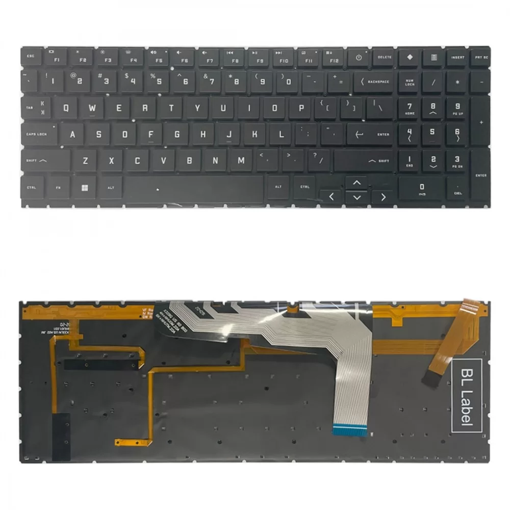 Американска версия на клавиатура с цветна подсветка / цифров бутон за HP OMEN 15 2020 15-EK 15-EN EK1016TX EK1000 EK0018 TPN-Q238 TPN-Q236